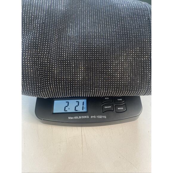 Zara Pants Womens 2 Straight Cut Rhinestone Jeans Black Festival Going Out NYE - Picture 13 of 13